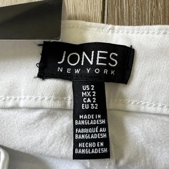 Jones New York Ankle White Skinny Jeans Size 2/26 Sculpt Shape Denim‎ Lexington - Picture 12 of 16